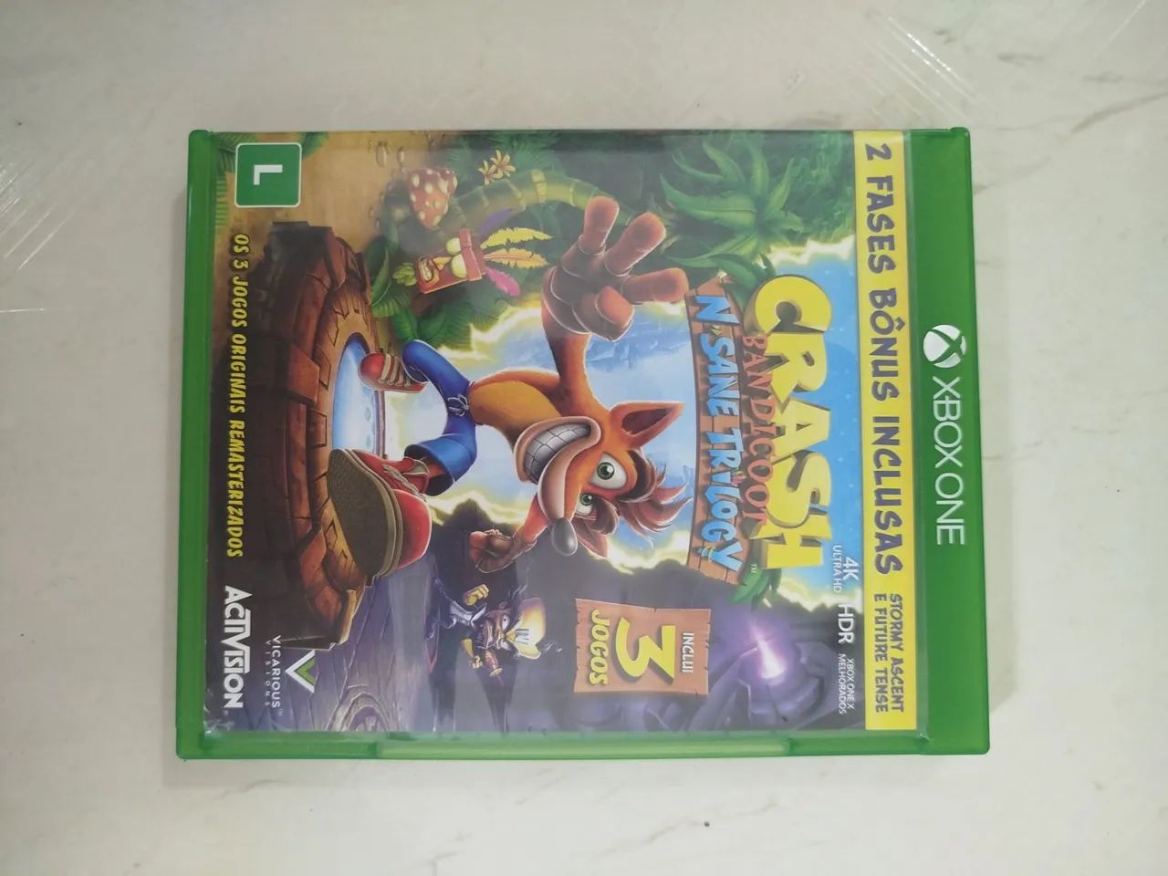 Xbox One S 1TB Branco + 2 Controles + Bateria Recarregável + Jogo + Caixa - Foto 4