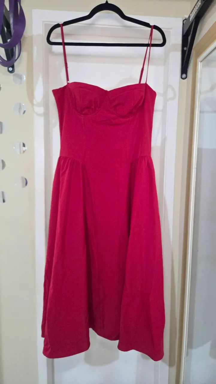 Vestido Singular vermelho