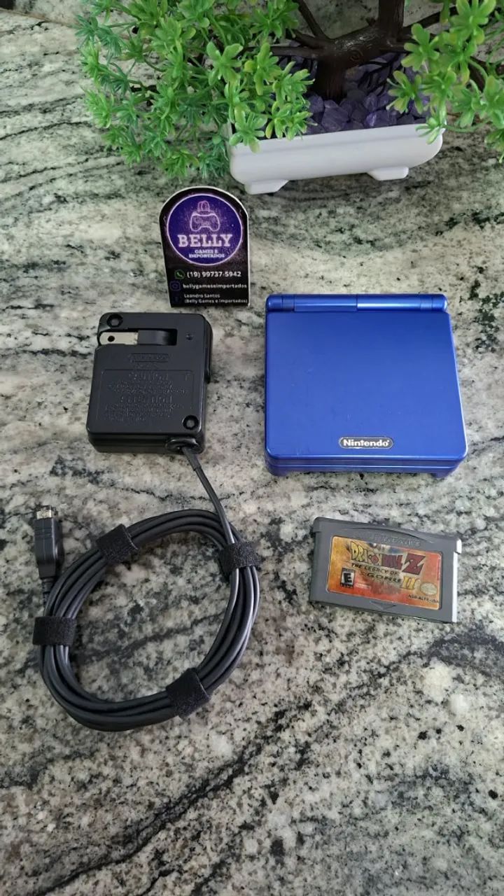 GAME BOY ADVANCED SP AZUL + JOGO - Foto 4