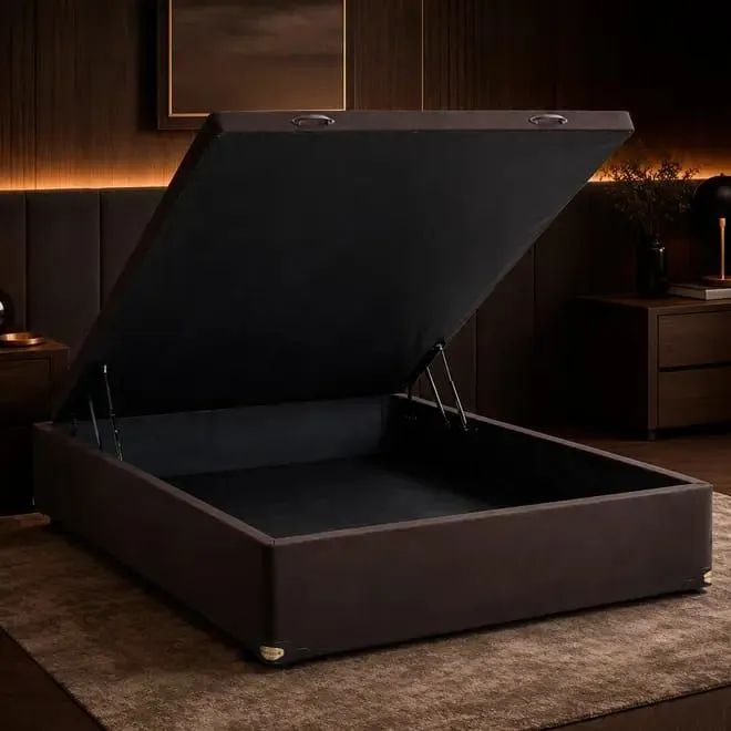 Cama casal baú box