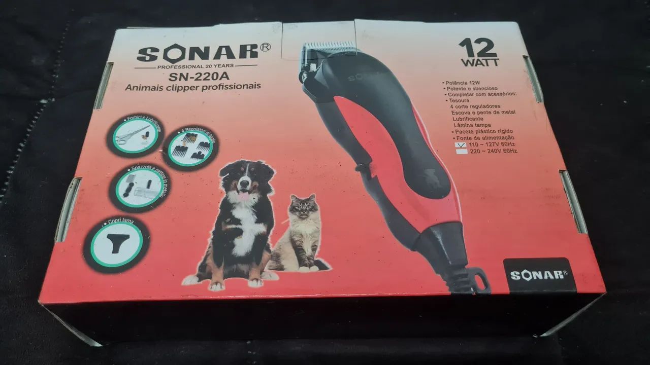 MÁQUINA TOSADORA P PETS PROFISSIONAL SONAR 227/220V - Foto 6