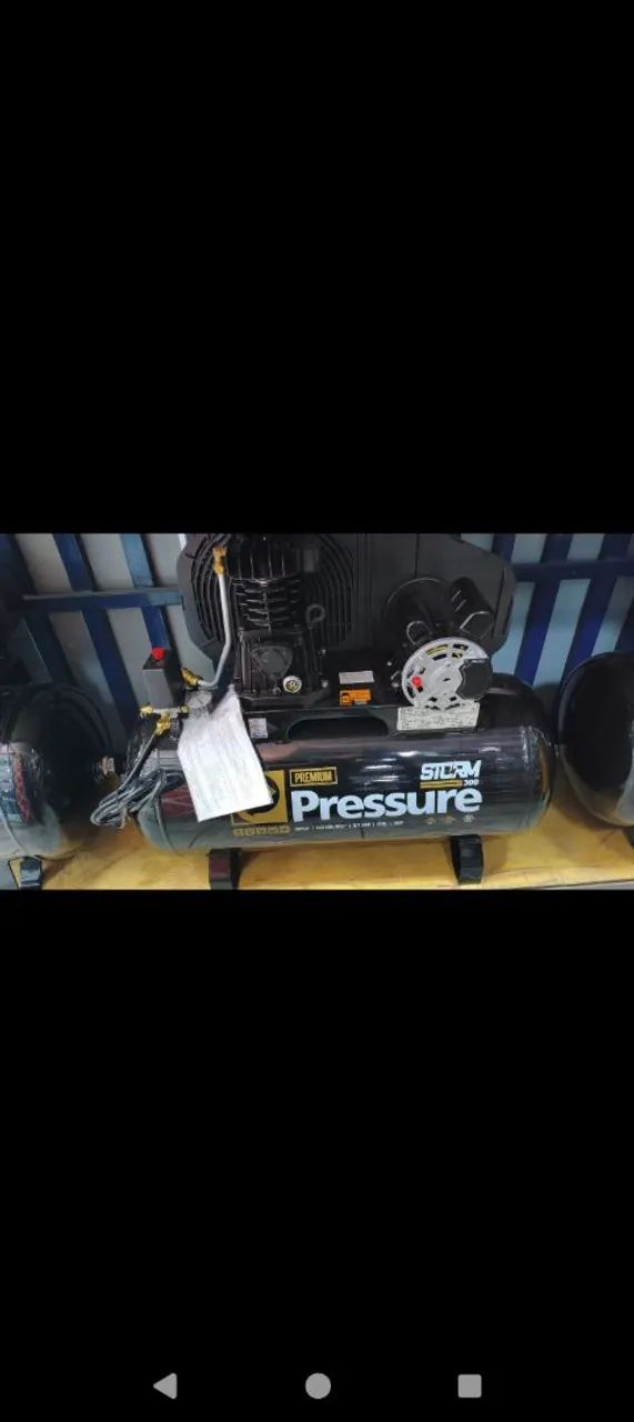 COMPRESSOR DE AR 2HP 127/220V MONO 10PES PRESSURE - Foto 2