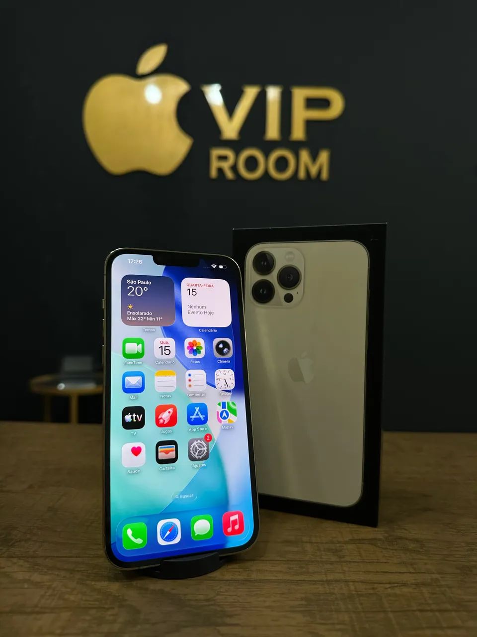 iPhone 13 Pro max 128GB ゴールドSIMフリー【5909】 iPhone 13 Pro Max 128gb Gold semi novo em excelente estado