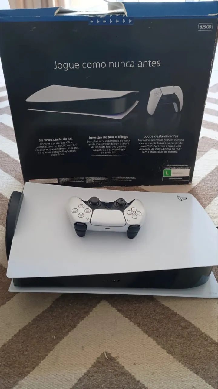 PS5 em perfeitas condições, contendo jogos  - Foto 2
