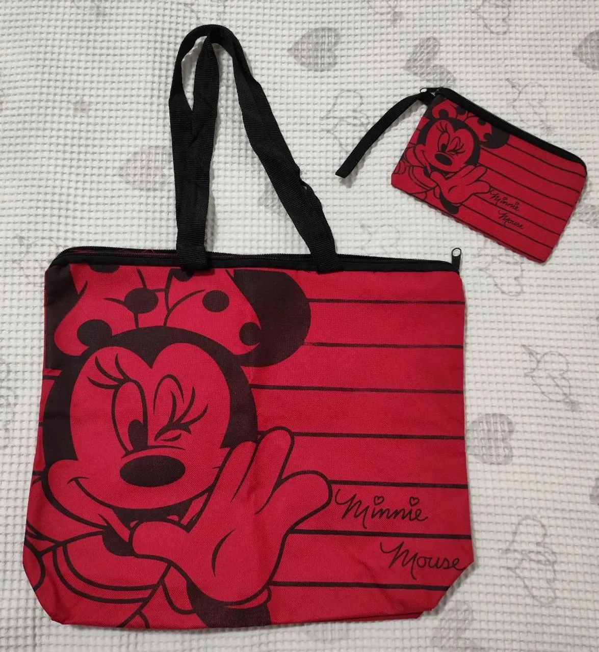 Bolsa + Carteira Minnie Mouse