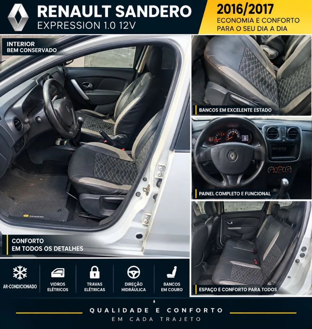 Renault Sandero EXPRESSION 1.0 12V FLEX 2017