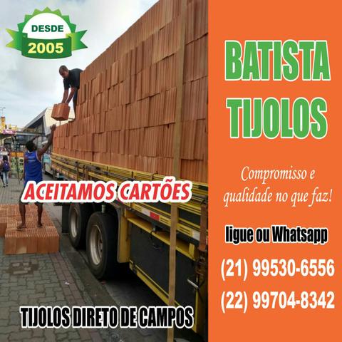 Aceitamos cartões Tijolos 10 Furos!