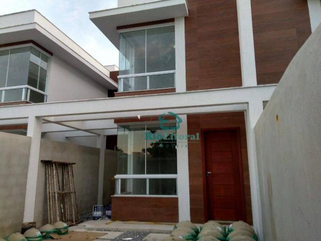 Casa com 3 dormitórios à venda, 115 m² por R$ 370.000 - Ouro Verde - Rio das Ostras/RJ - Foto 2