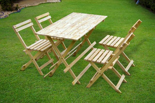 Kit de mesa dobravel com 4 cadeiras!!!Baixou!!!