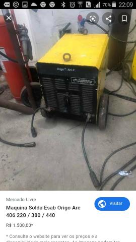 Máquinas de solda semi novas.400 Ampers