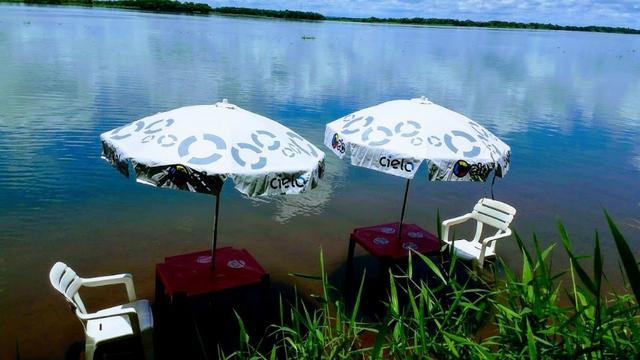 Rancho Pé Na Areia em Paulicéia sp rio no fundo com vista panorâmica - Foto 2