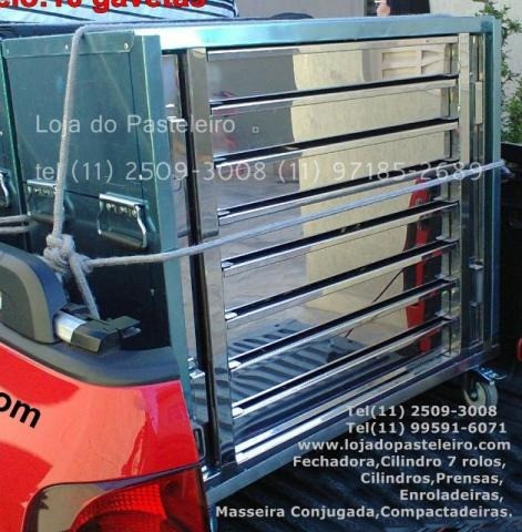Gaveteiro Térmico Inox/Armário Para Pastéis - Pasteleiro de Feira Pagamento Facilitado - Foto 2