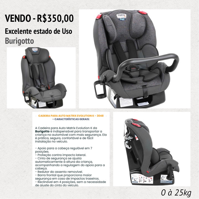 Cadeira Auto Matrix - BURIGOTTO