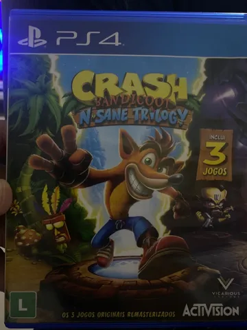 Jogo Crash Bandicoot N'sane Trilogy - PS4 (Usado) - Bragames