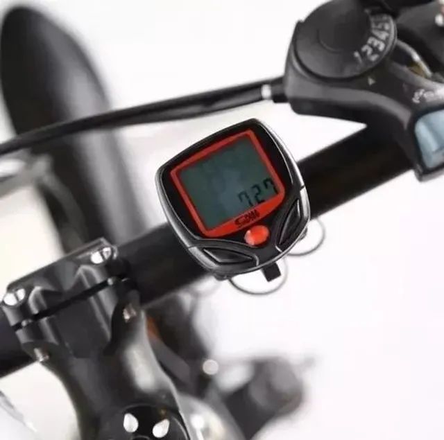 Velocímetro Digital Para Bike A Prova Dágua Com 15 Funções<br>