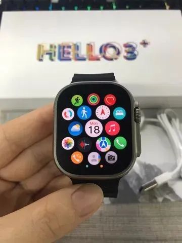 HELLO WATCH 3+ 4GB  CHAMADA BLUETOOTH MICROFONE EMBUTIDO - Foto 4