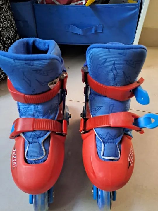 Patins Infantil 3 rodas tamanho 32 - Foto 3