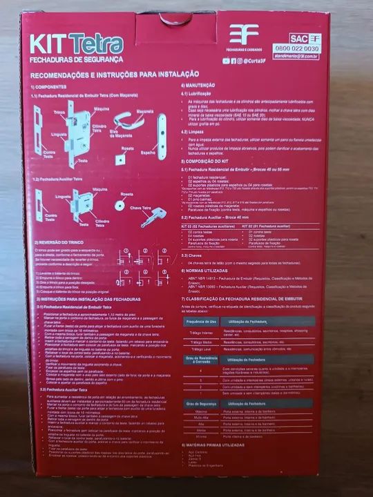 Fechadura Tetra chaves - Foto 3