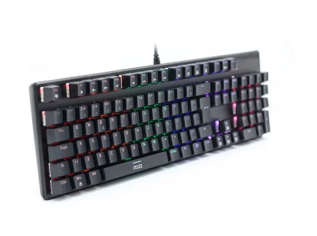 Teclado Mecânico Dazz switch azul, led, c/ fio usb - Foto 2