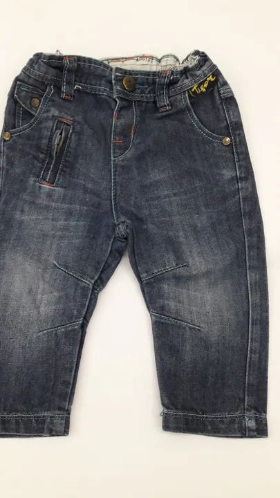 Calça Jeans Infantil Bebês Marca Tigor tam 9 a 12 meses seminova ótima - Foto 5