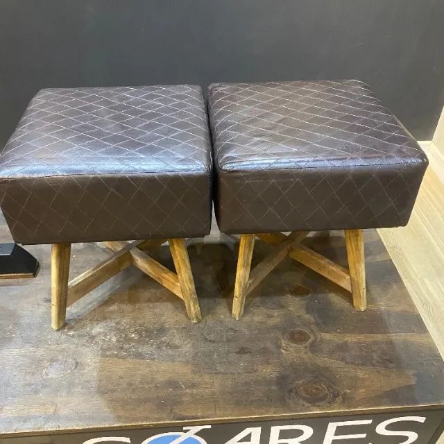 308 - Synthetic Leather Waiting Room Office Stools