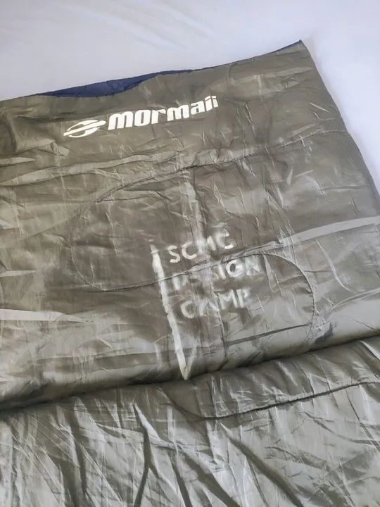 Saco De Dormir Impermeável Mormaii Fun - Azul e Cinza - Foto 3