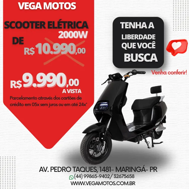Moto Scooter Elétrica  2000W