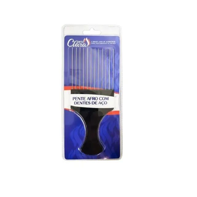  Pente Afro Com Dentes De Aço