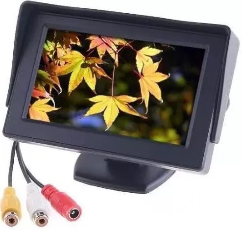 Tela Monitor Automotivo Lcd 4.3 Carro P/ Câmera Ré - Foto 2