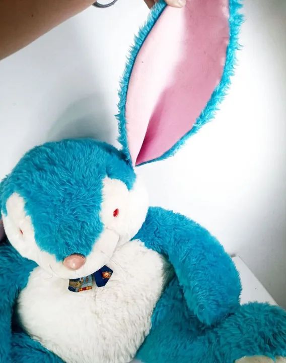 Coelho gigante de pelúcia Kinder Ovo Anos 90 Raridade - Foto 2