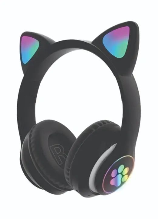Fones De Ouvido Cat Bluetooth Rgb Viv-23m Retos Com Luz Led