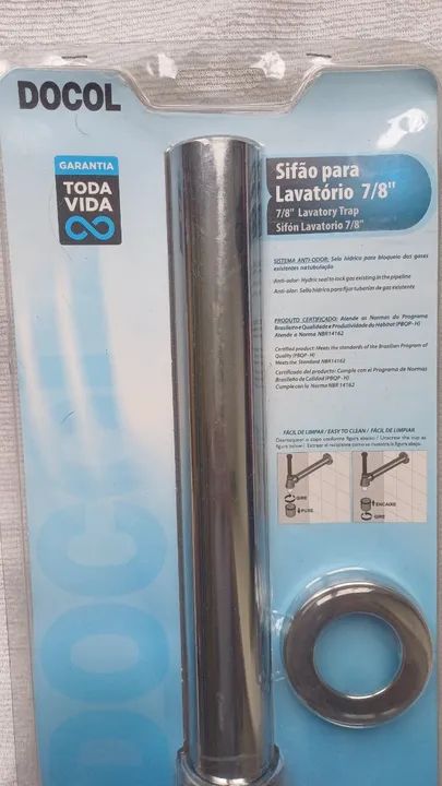 Sifão para lavatório 7/8" - Foto 4