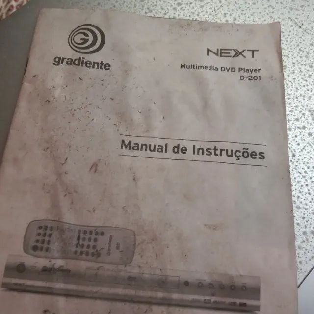 DVD player Gradiente Next usado funcionando e lotes de CDs DVDs virgens e estojo  - Foto 4