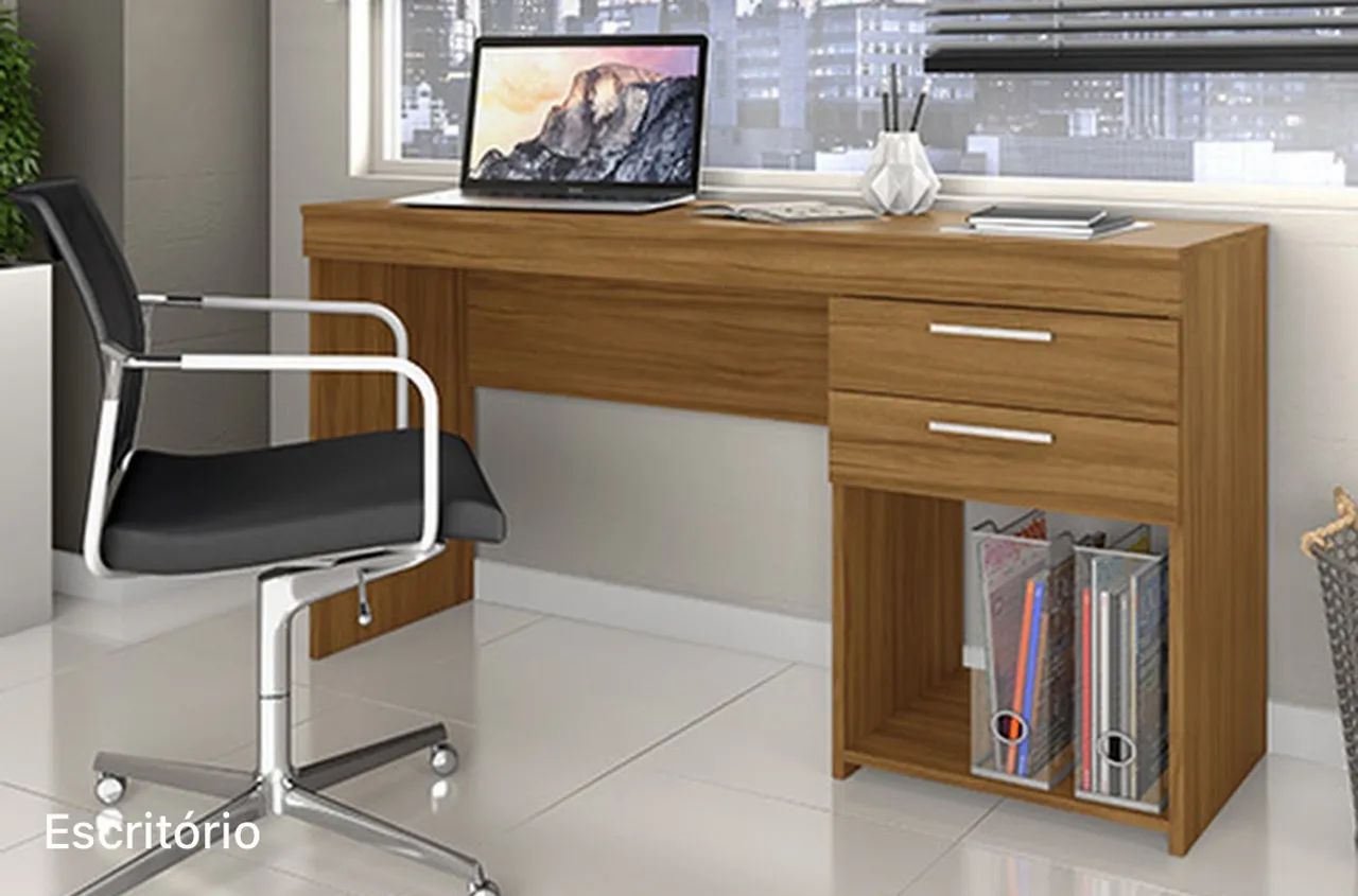 Mesa Office 2 Gavetas Giga t432