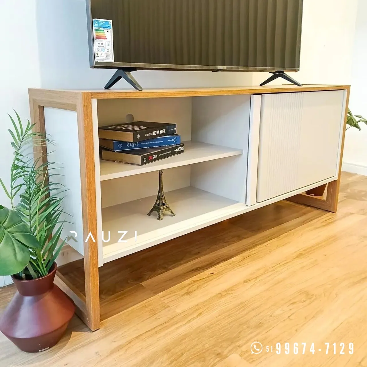 Rack de TV Moderno com Design Inovador 60 Polegadas