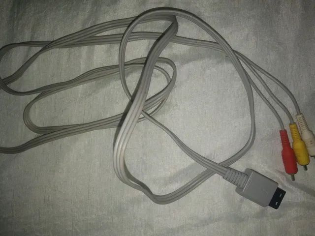 CABO DE AUDIO E VIDEO ORIGINAL NINTENDO WII E WII U 