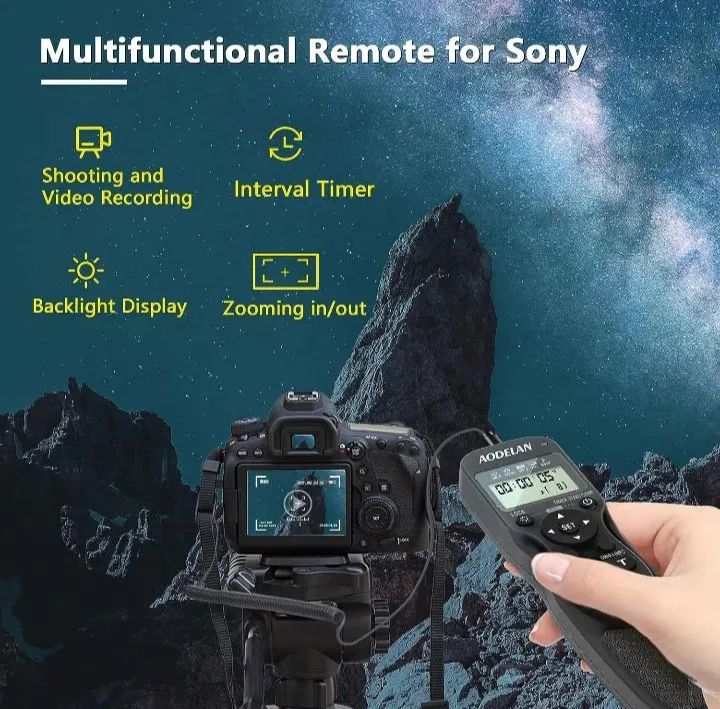 Controle remoto para câmeras e Filmadoras Sony 