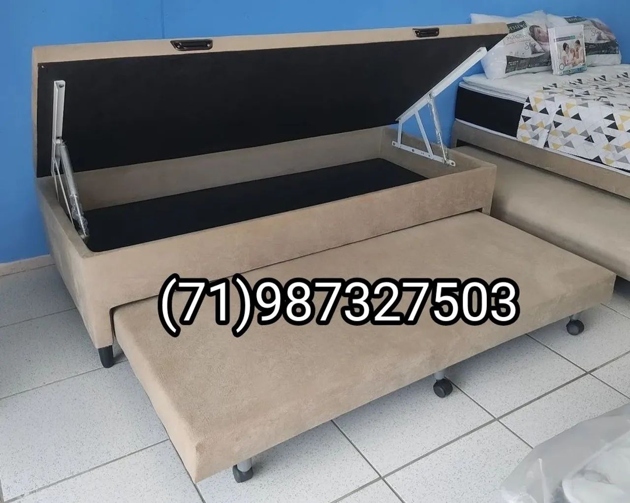 Base baú auxiliar solteiro 799$ - Foto 3