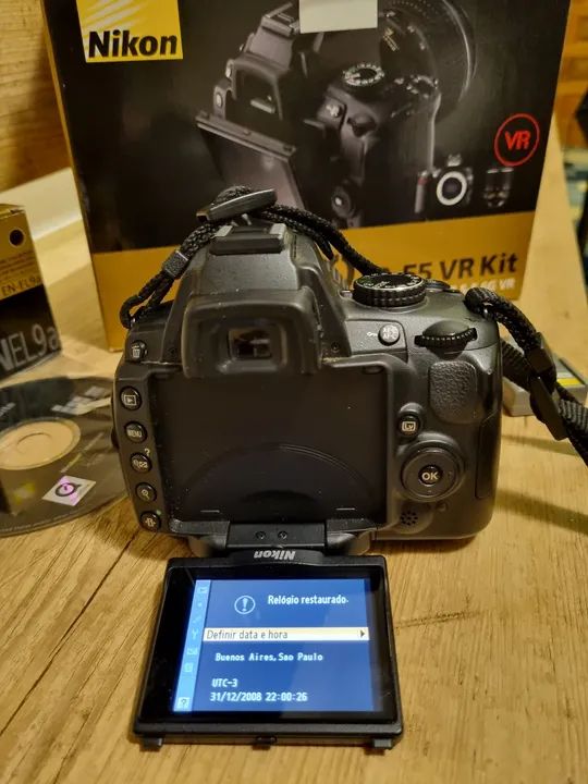 CÂMARA PROFISSIONAL DIGITAL D 5000 18-55VR KIT = BOLSA + 2 BATERIA + ALÇA NYLON DE OMBRO - Foto 3