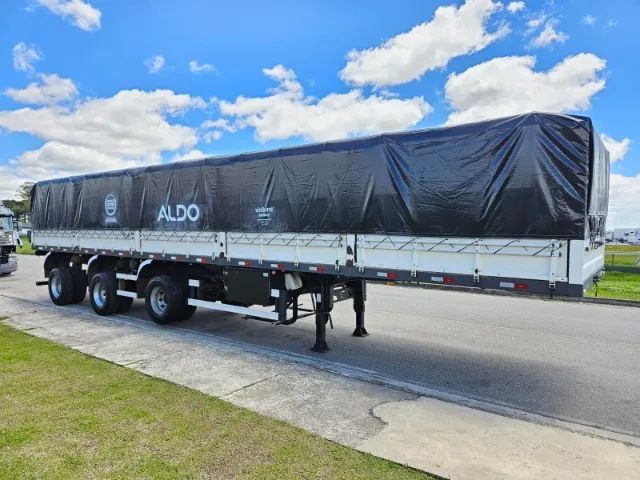 Carreta Graneleira Facchini Vanderleia Ano 22 14x 1.70mts chapa, roda disco, pneus usados - Foto 4