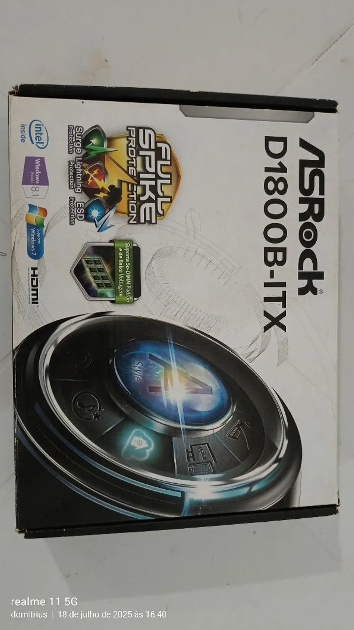 Placa-Mãe ASRock D1800B-ITX