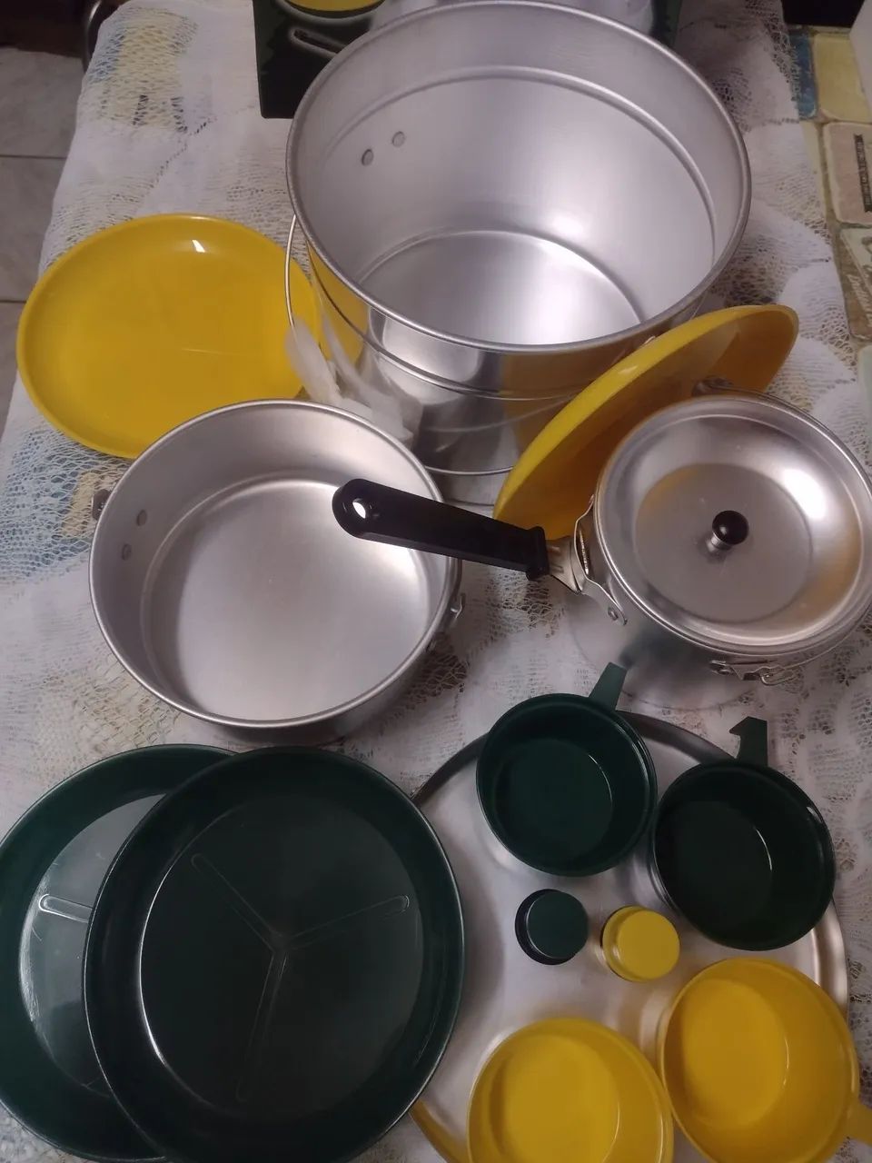 Conjunto de Panelas e Acessórios para Camping - Foto 6