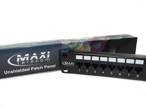 Patch Panel Cat 5e 24 portas Max Telecom