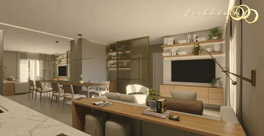 Apartamento à venda em Curitiba-PR, Campo Comprido: 2 quartos, vaga de garagem, 74,57m². V