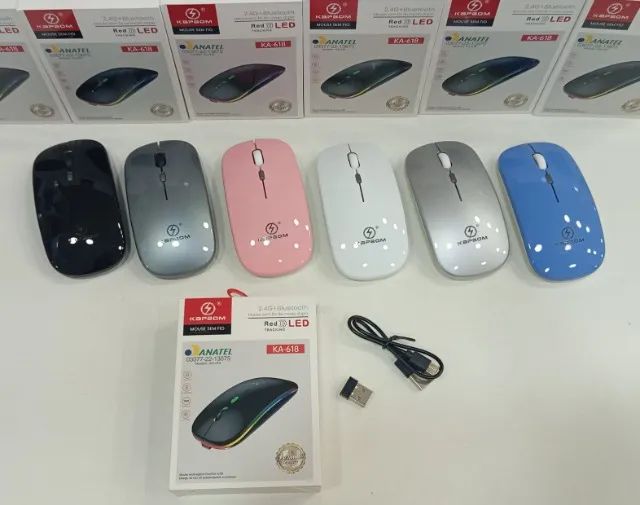 MOUSE SEM FIO 2x1 BLUETOOTH E WIRELESS KA-618 