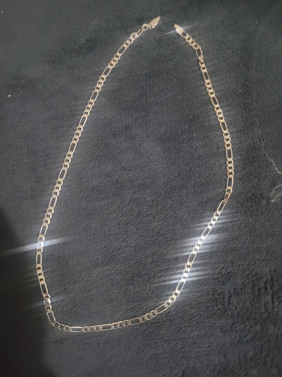 Corrente 3x1 4mm 60cm prata pura 925 leiam a postagem 