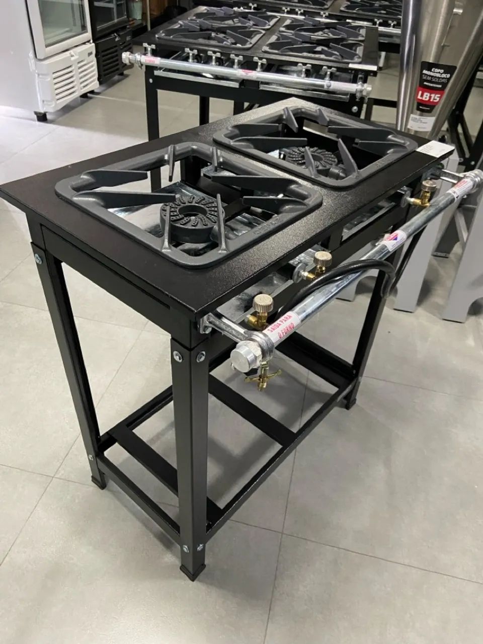 FOGÃO INDUSTRIAL 2 BOCAS 2QS AP GOLD QUEIM. STARLINE 30X30 - CEFAZ  - Foto 2