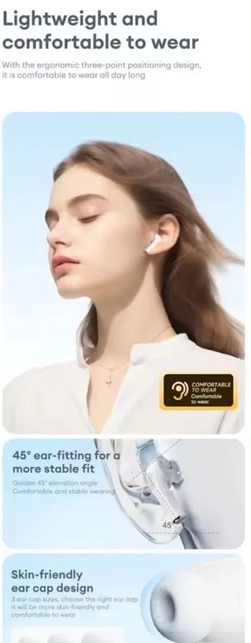 Fone bluetooth Lenovo LP5 Pro Lacrado  - Foto 4