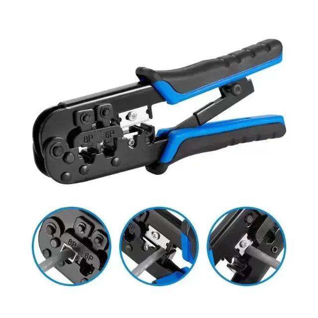 Alicate Crimpador Rj45 Rj11 Com Catraca Profissional - Foto 2