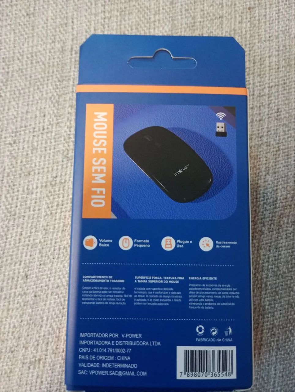 Mouse sem fio INOVA65735155136641121